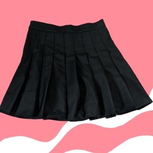 👹SOLD👹 Cider Black Pleated Skirt